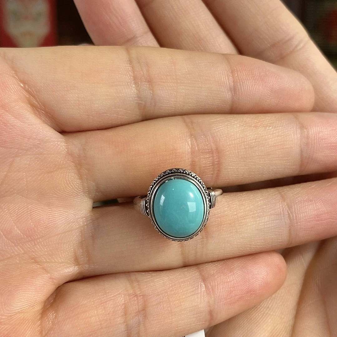 绿松石银S925镶嵌珠宝奇石