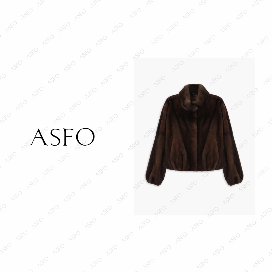 【AS气球貂】25新顶奢进口水貂桑蚕丝皮草外套AS25QDY00481