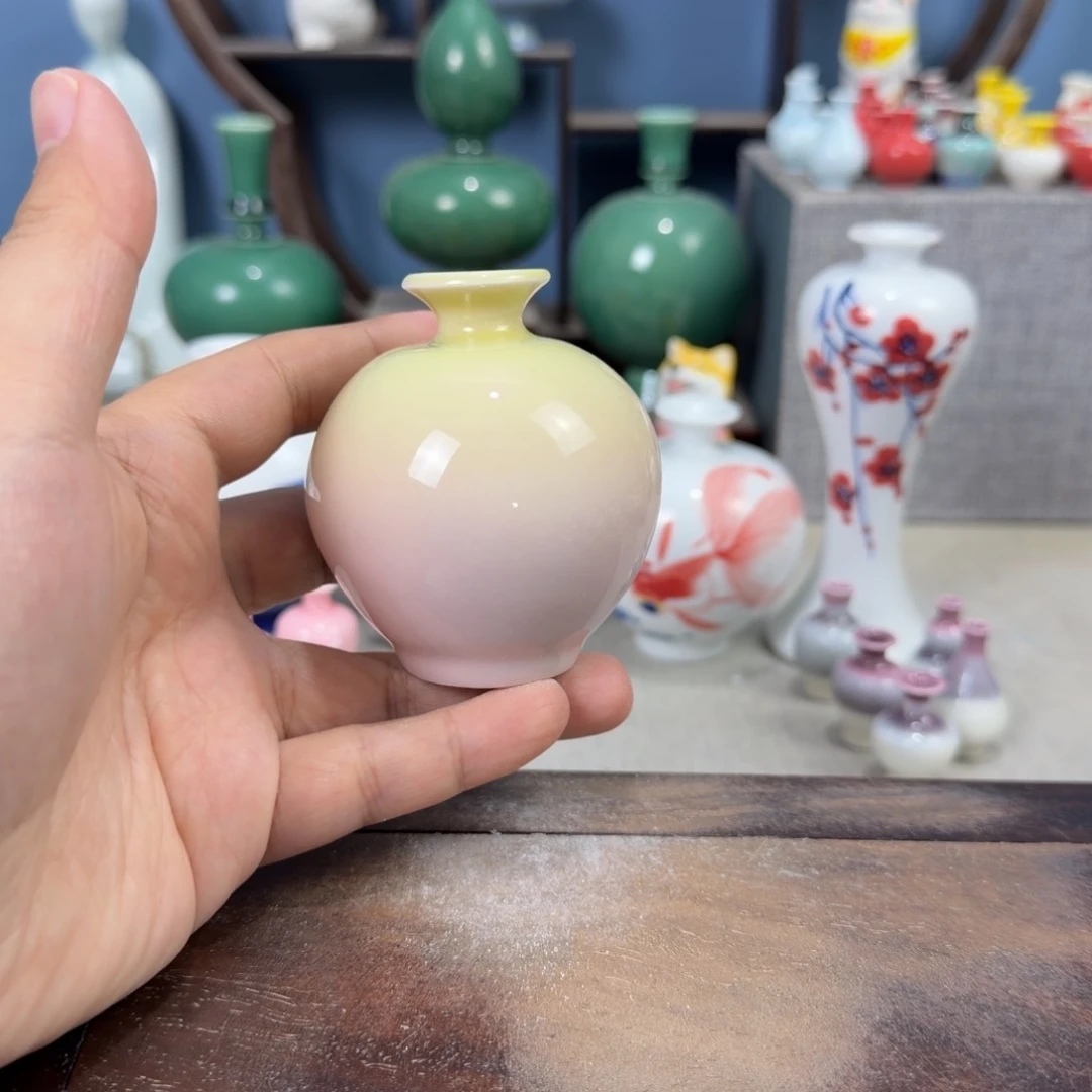 陶瓷手工小花器摆件