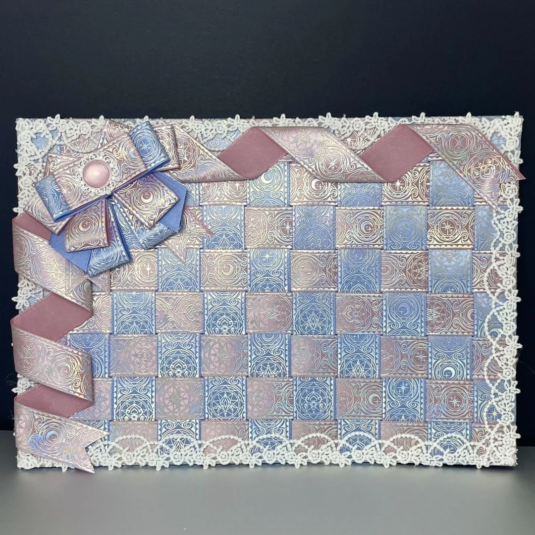 棋盘格蓝粉色系闪银痛板谷美痛包原创手工制作痛板谷美装饰