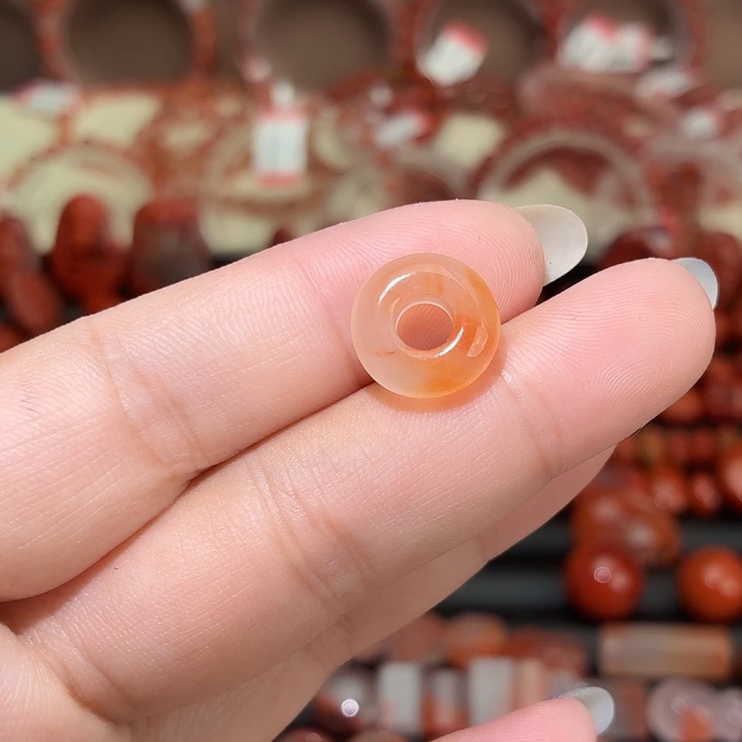 南红玛瑙未镶嵌颈饰甜甜圈