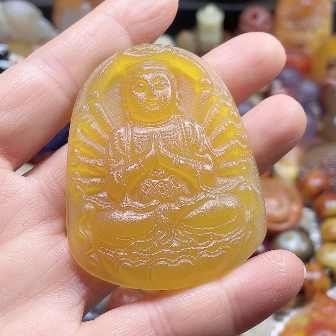 玛瑙/玉髓挂件未镶嵌晖*