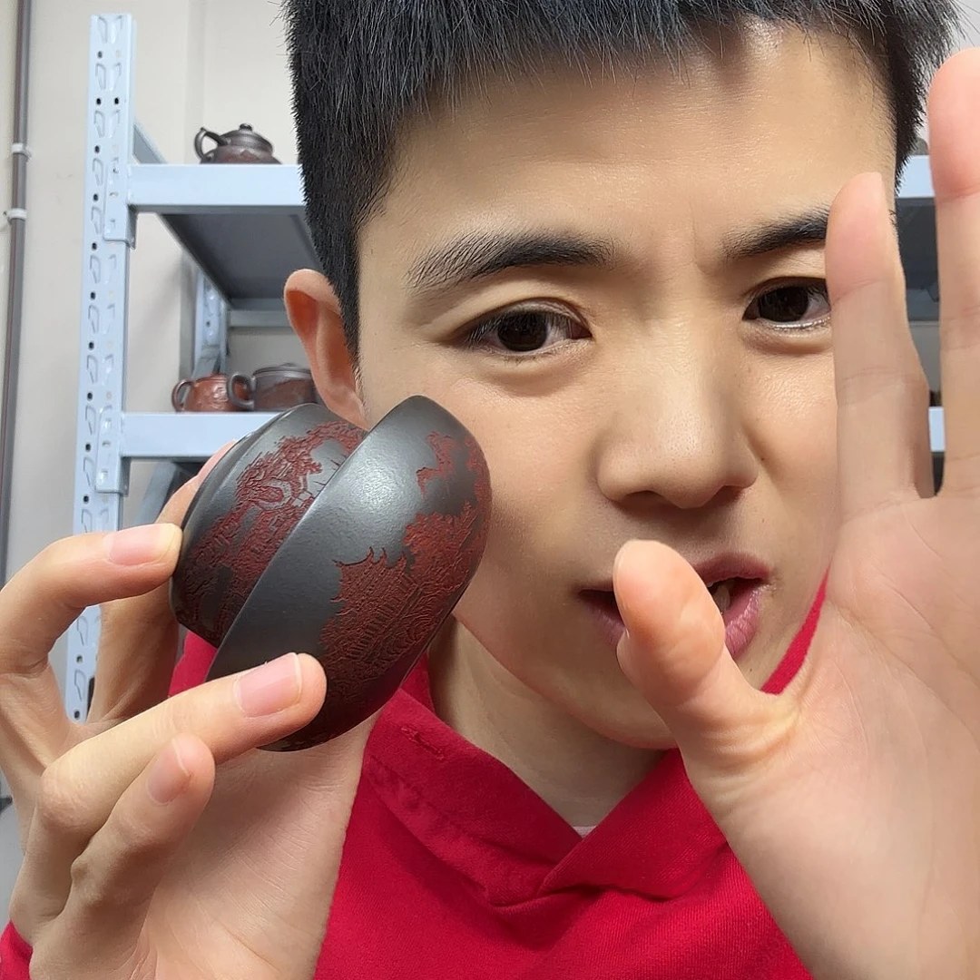 茶壶紫砂民间手艺人全手制作