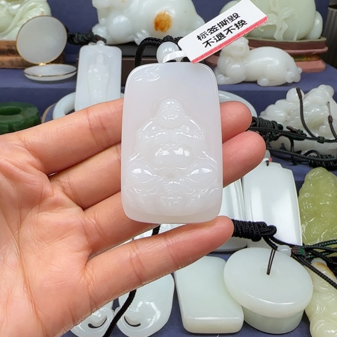 和田玉未镶嵌挂件