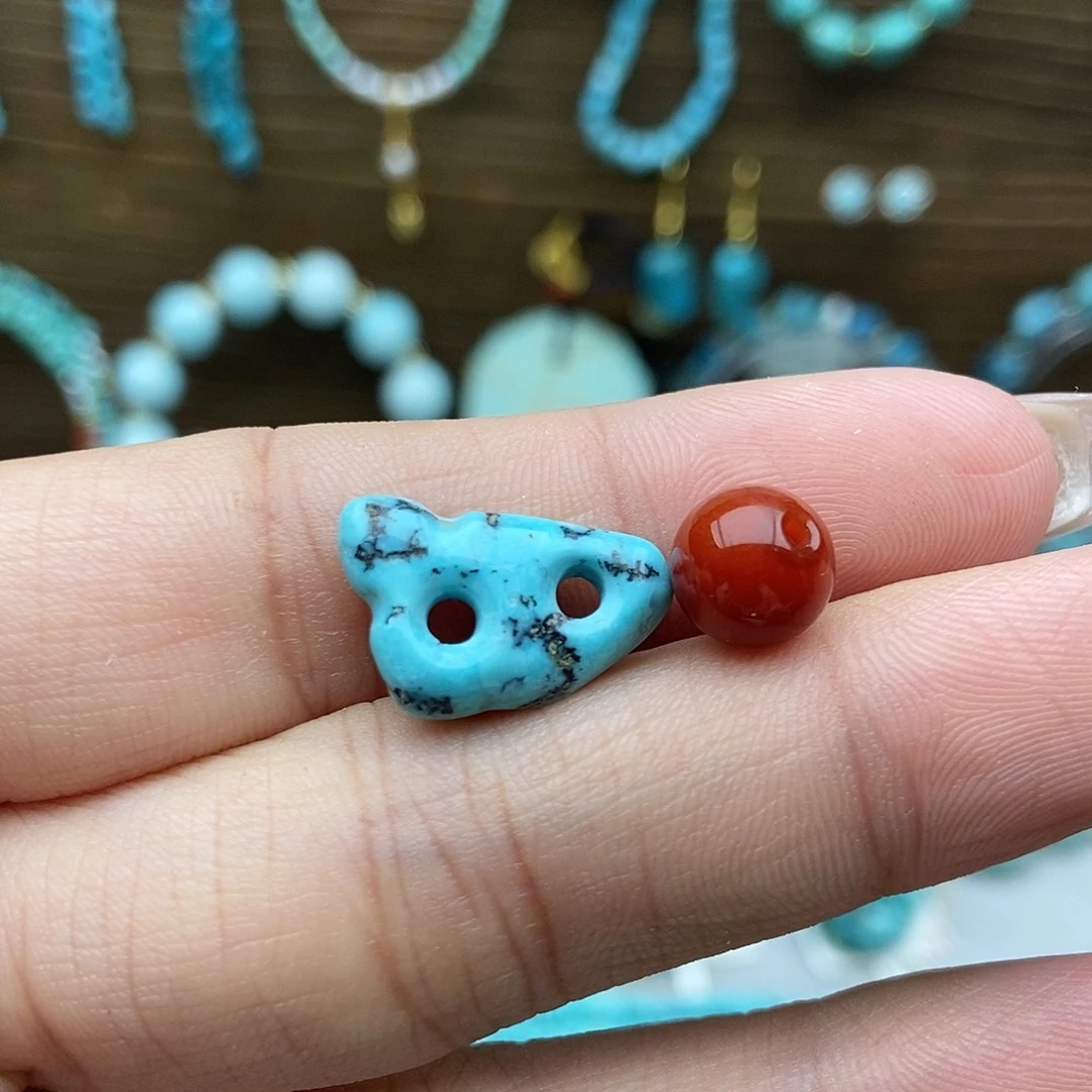 南红玛瑙未镶嵌猪鼻子