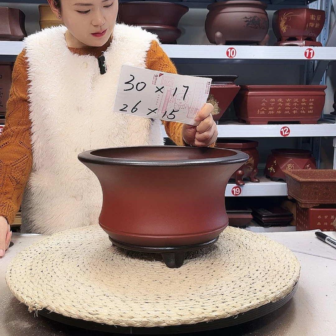 紫砂花盆紫砂花盆