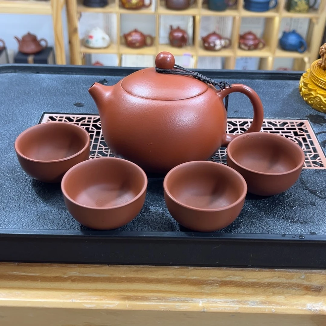紫砂紫砂胖西施（一壶四杯）