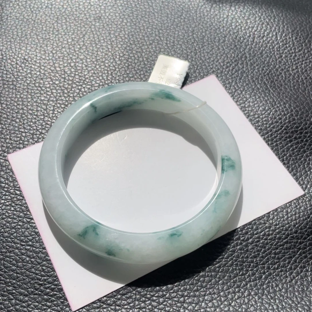 翡翠未镶嵌手镯46号62正圈