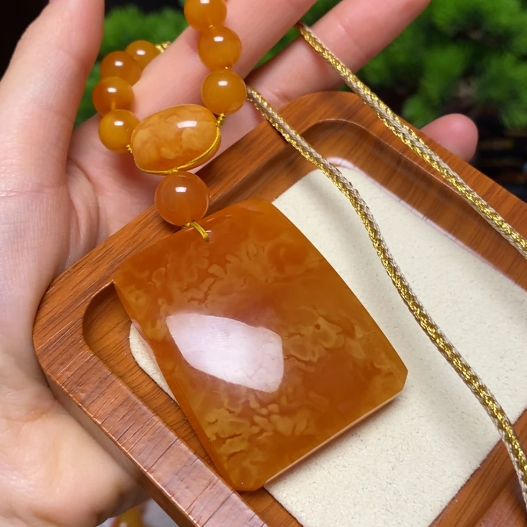 【闪购商品】蜜蜡颈饰未镶嵌项链
