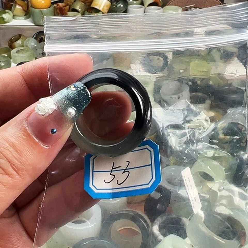 【闪购商品】蛇纹石玉未镶嵌戒指荒**斗