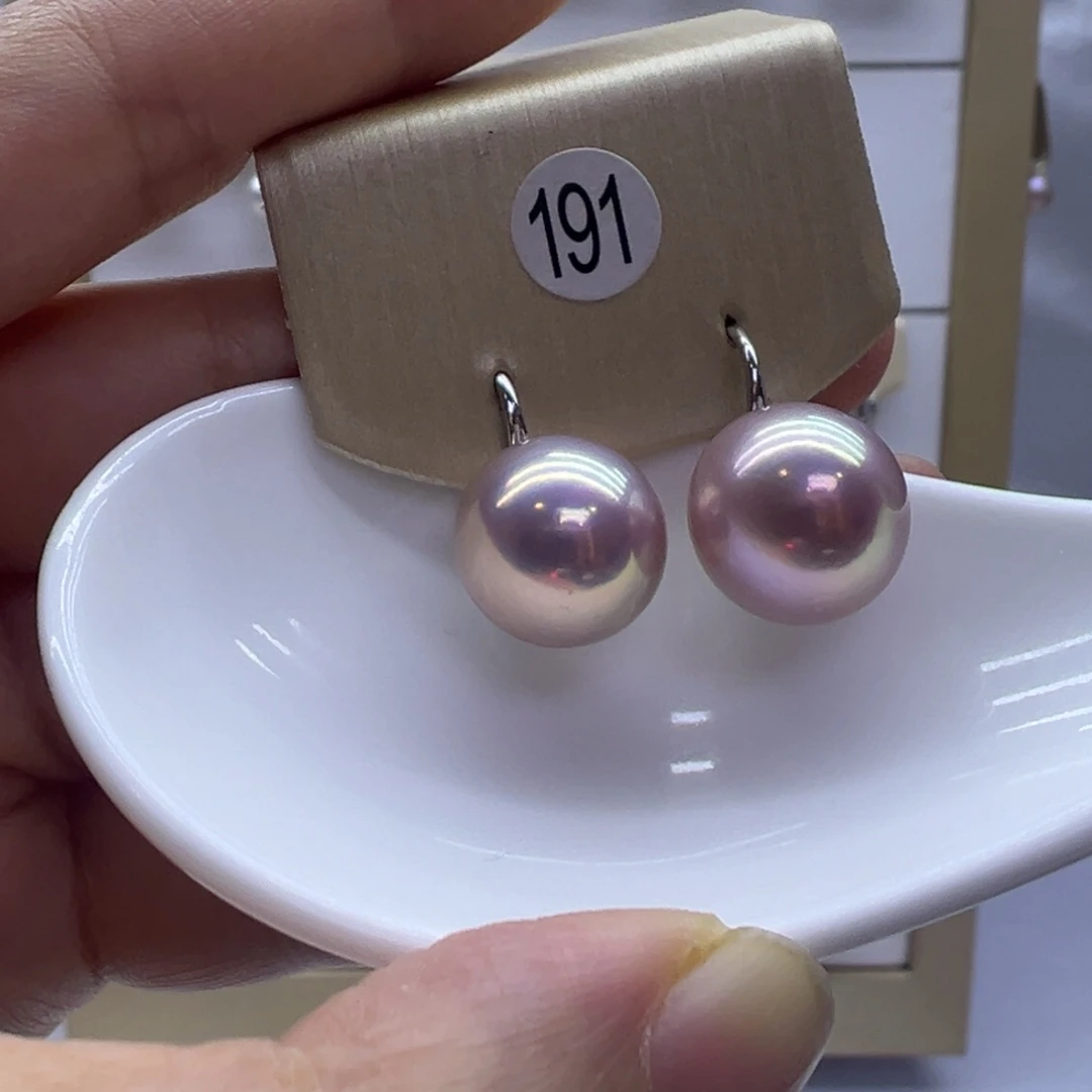 淡水珍珠耳饰银S925镶嵌