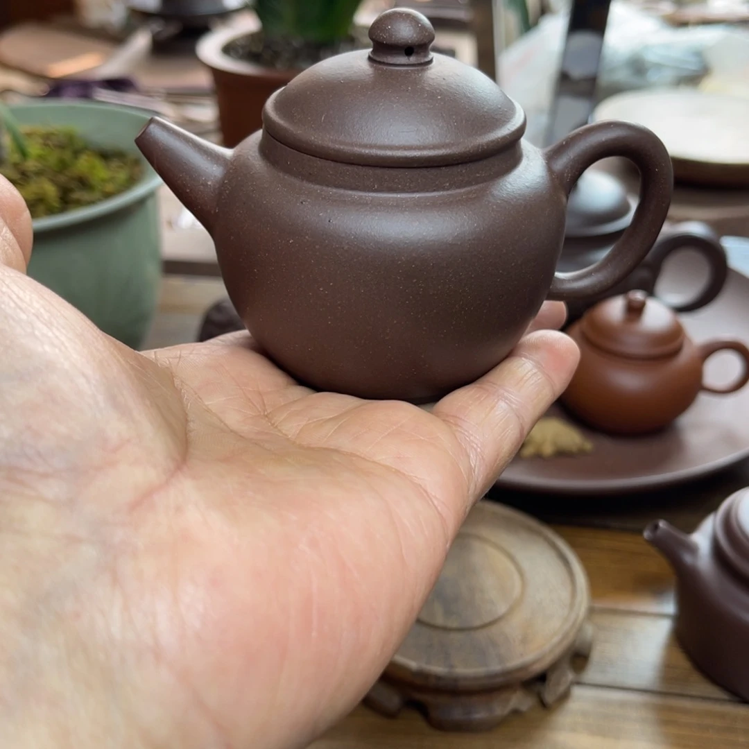 紫砂茶壶阿*厂料巨轮壶
