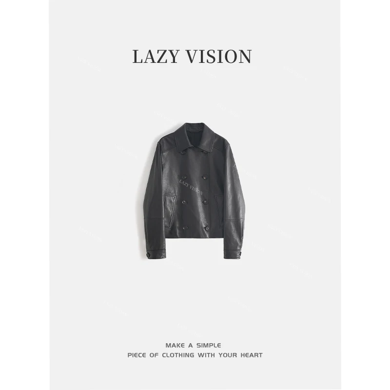 LAZYVISION春季新款短款小羊女士外套ZMD-26624