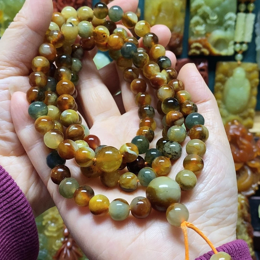 蛇纹石玉未镶嵌手串