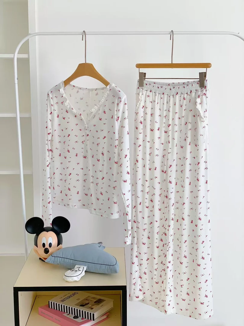 【小碎花】小众设计师春夏季新款潮牌可外穿睡衣居家服