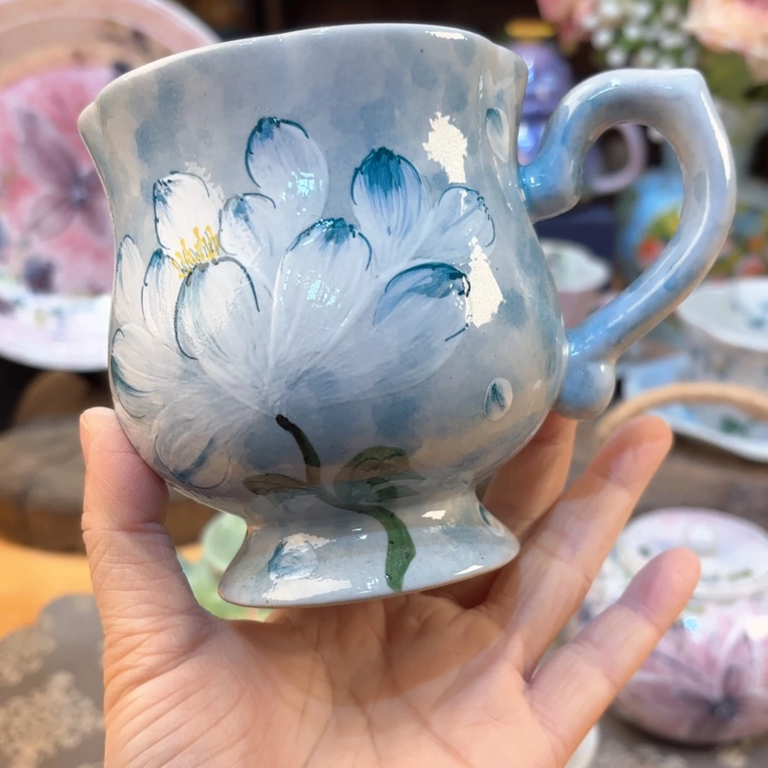 景德镇手绘高温釉下彩陶瓷茶具