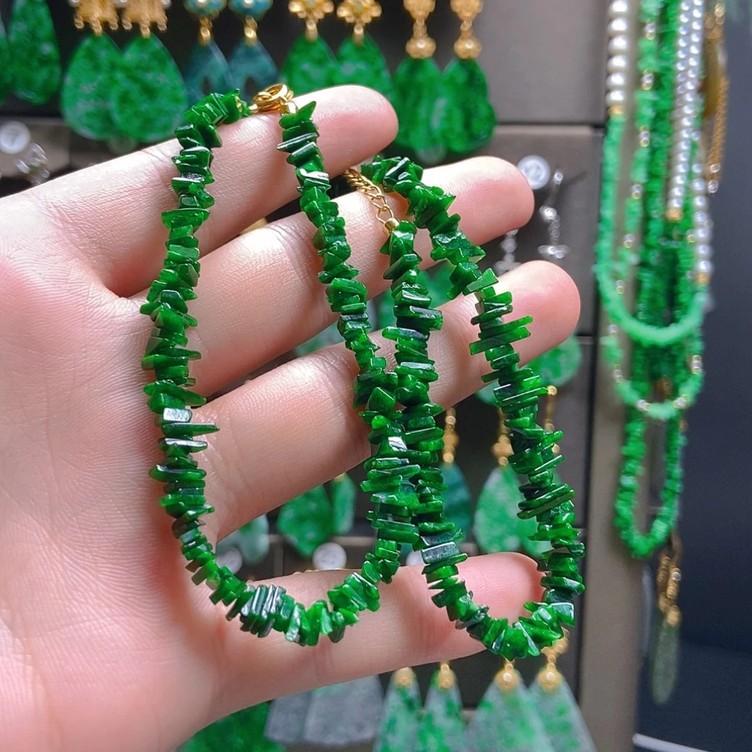 翡翠未镶嵌耳饰翡翠