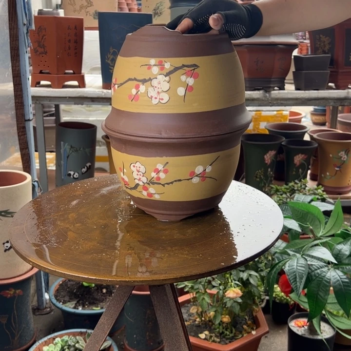 005小一对花盆花盆花盆