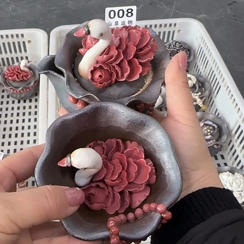 瓷片柴烧柴烧柴烧008一套