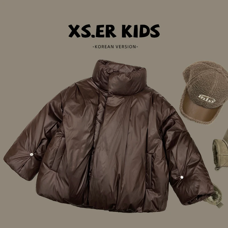 【小首尔】原版-男童韩版洋气羽绒服冬季时尚保暖加厚外套潮HBB3070