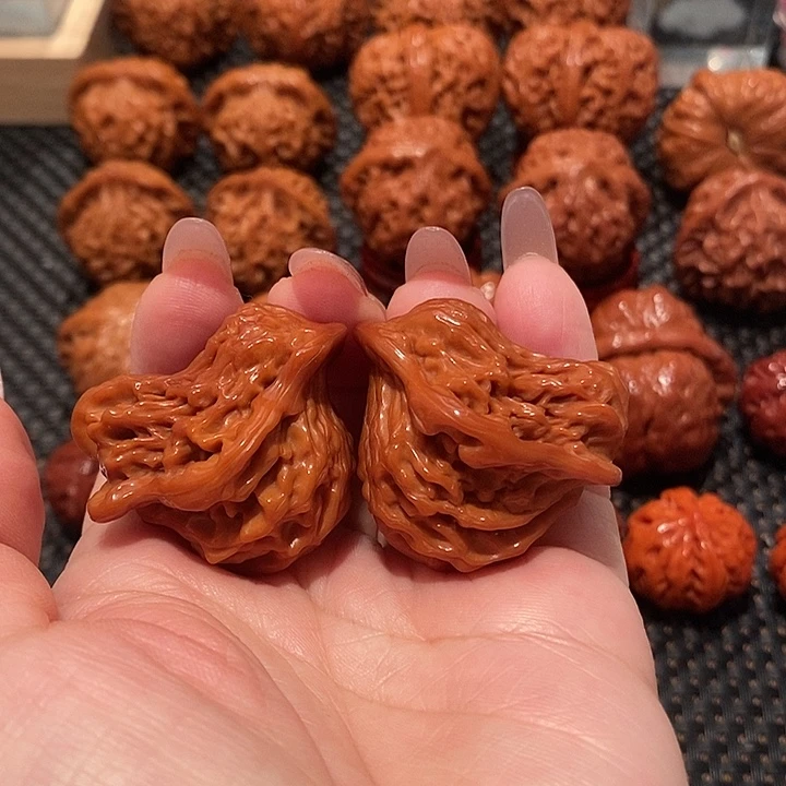 吊坠文玩核桃比翼双飞1029