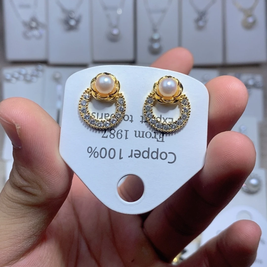 未镶嵌耳饰淡水珍珠