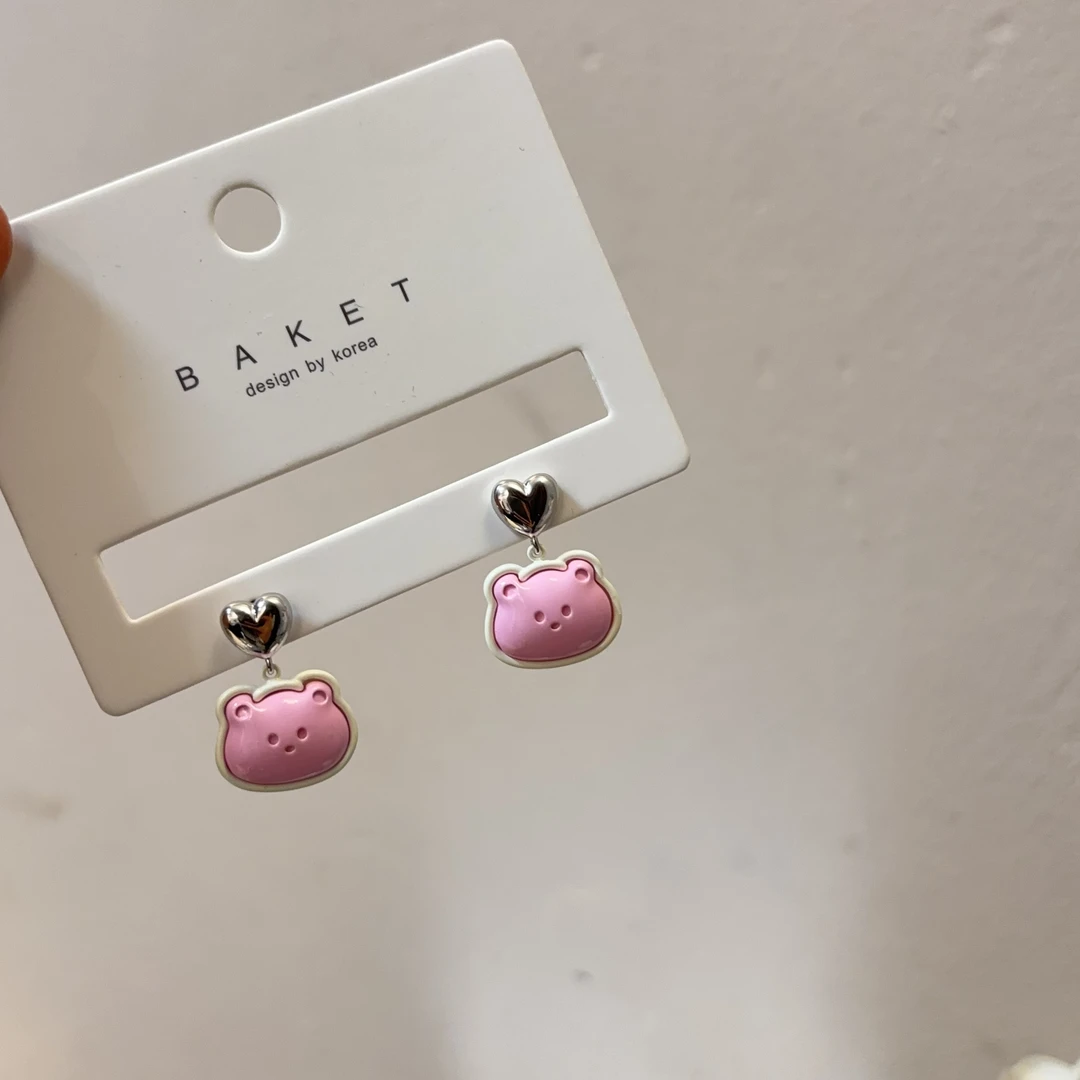 铜合金耳饰 设计款卡通耳钉R907