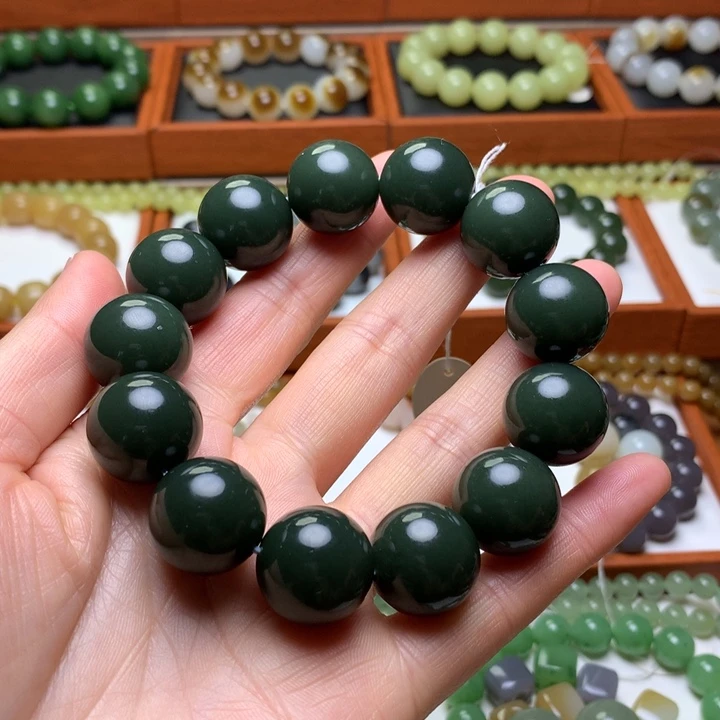 和田玉手串未镶嵌