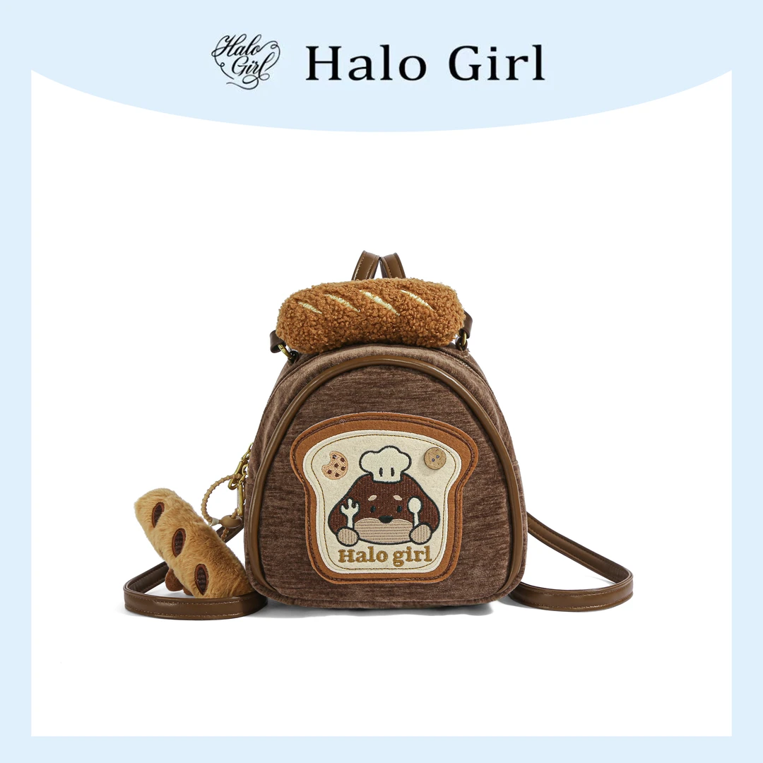 一张同学《厨子狗仔》长约19宽9高20cm小双肩C8266咖