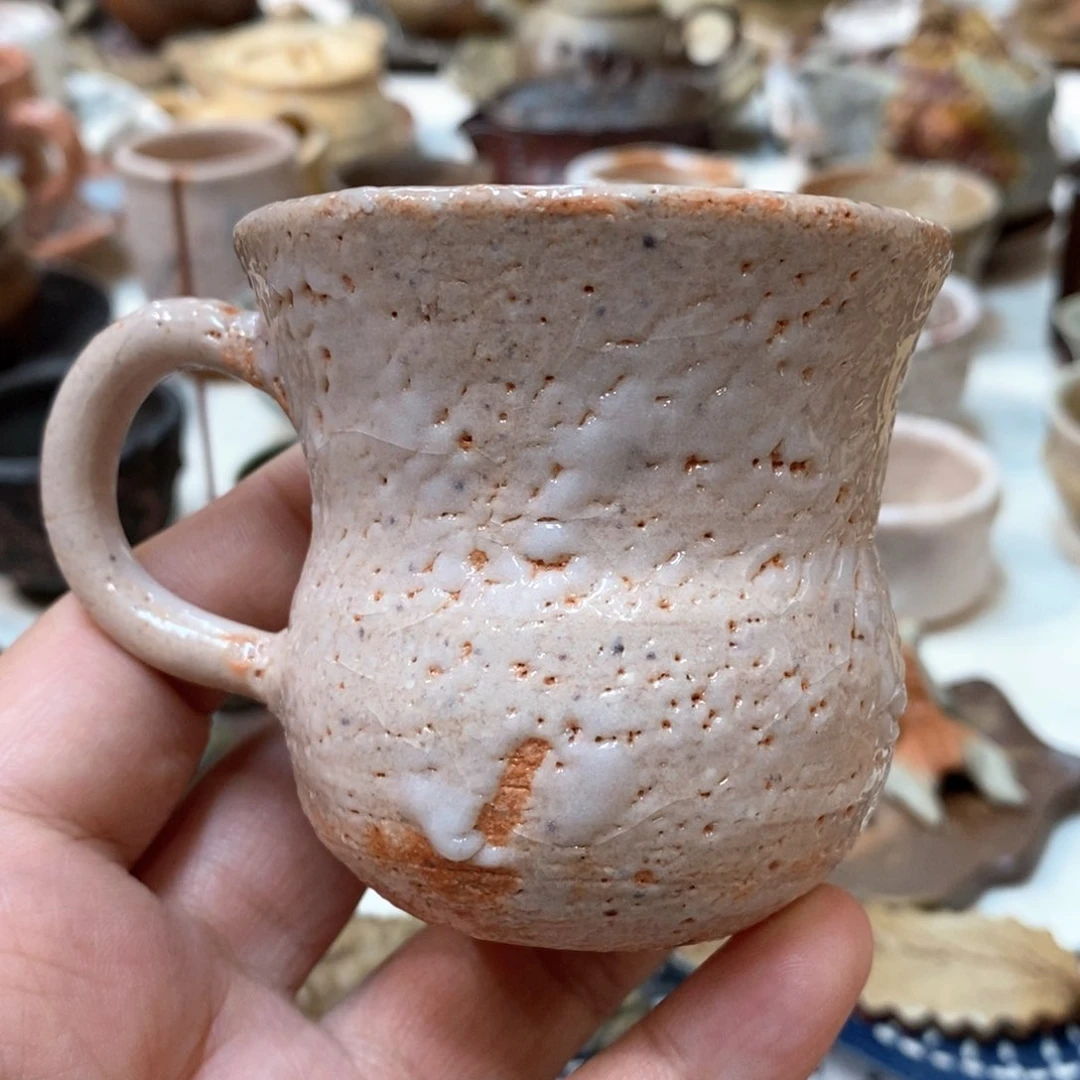 柴烧侘寂粗陶茶具