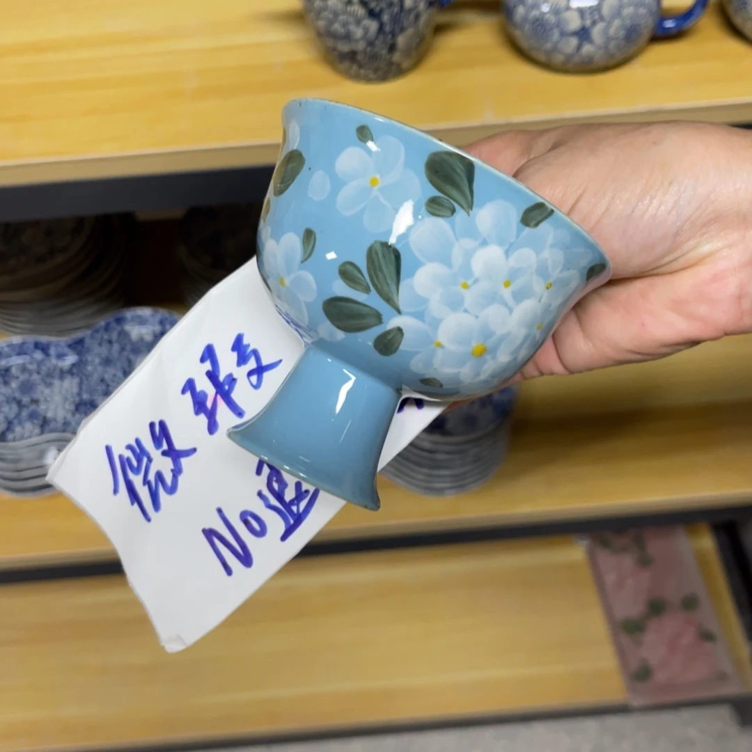 ****肉壶素浅陶瓷手工手绘