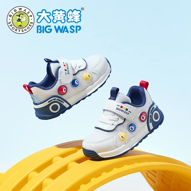 大黄蜂童鞋男童学步鞋夏季透气单网女宝宝鞋婴儿鞋软底幼童机能鞋