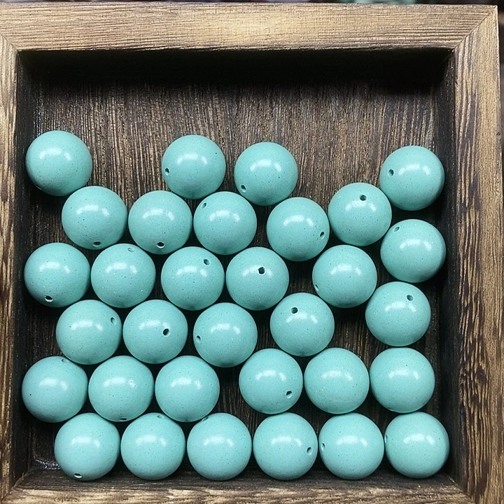 青釉雾珠1.5天然合香珠到手45克打底