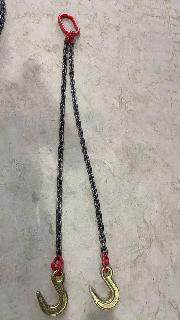 特！4吨一拖二总长1.5米8mm链条大开口钩吊索具吊装