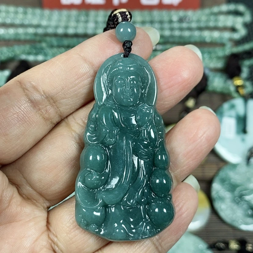【闪购商品】翡翠颈饰未镶嵌玉吊坠翡翠玉站观音
