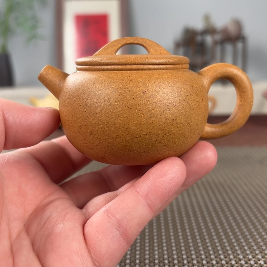 紫砂茶壶黄龙山原矿紫砂壶135