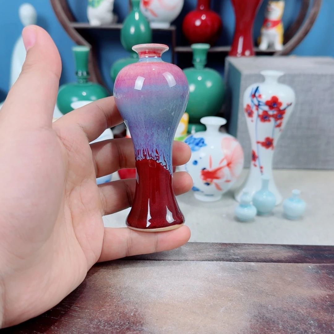 陶瓷手工小花器摆件