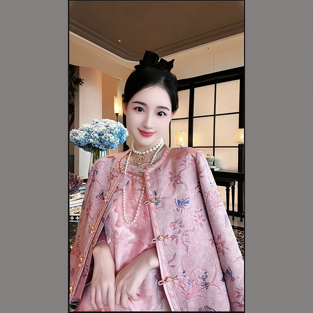 【已售罄】螺钿非遗宋锦高端新中式国风设计师外套3-J5508