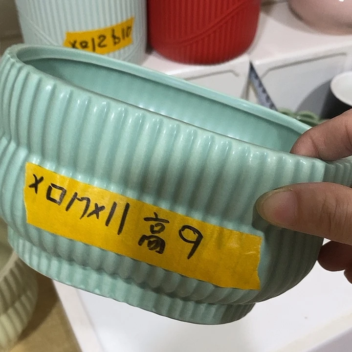 摆件陶盆有孔 瑕疵介意勿拍