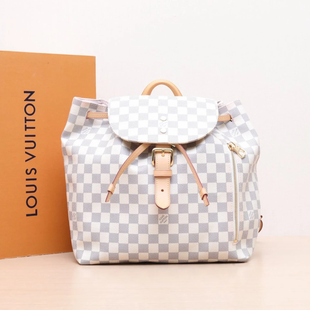 95新 LouisVuitton/路易威登 活动黑黑 Sperone 双肩包 小号