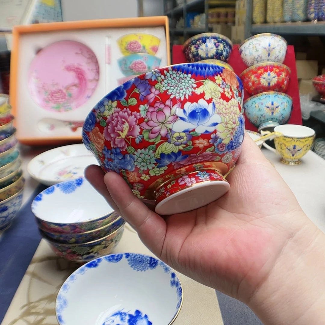 【闪购商品】珐琅4.5英寸6红。。。。