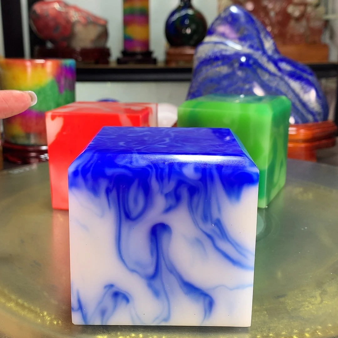 周***莹石材巴西青花摆件