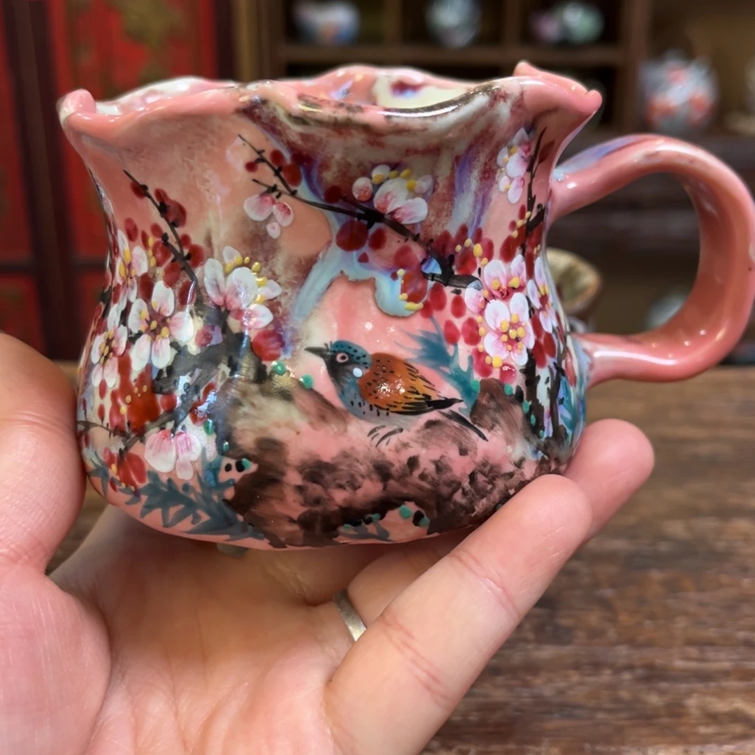 景德镇柴烧手工手绘陶瓷