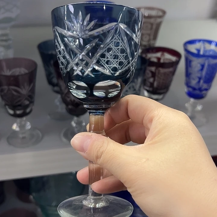 手柄款水晶玻璃微瑕一个