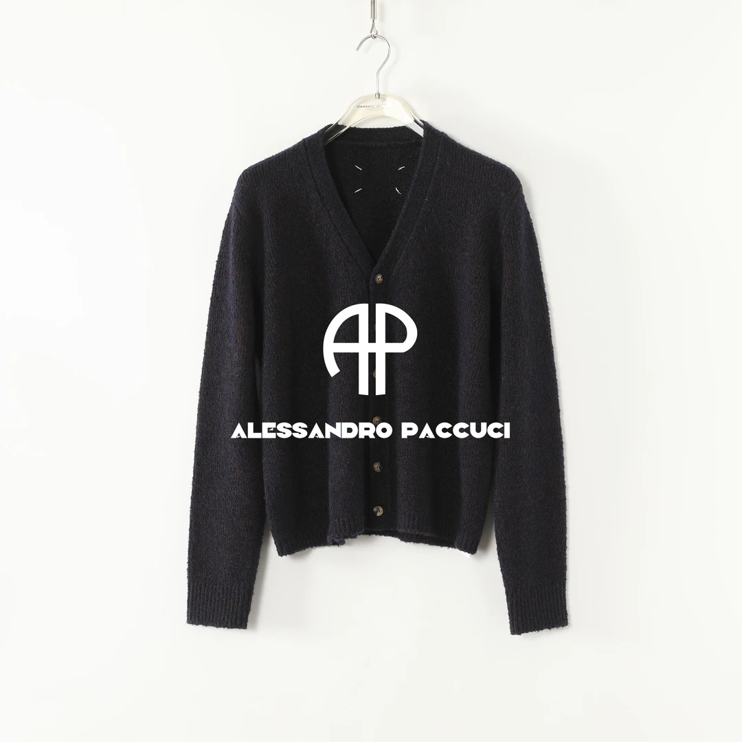 AP洛哥54164SK【秋冬信号】绵羊毛圈圈纱V领绒面感时尚百搭针织开衫