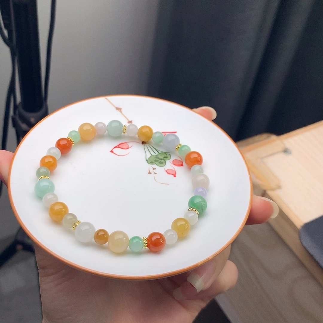 翡翠未镶嵌手链翡翠y474 卡5.3-7.6