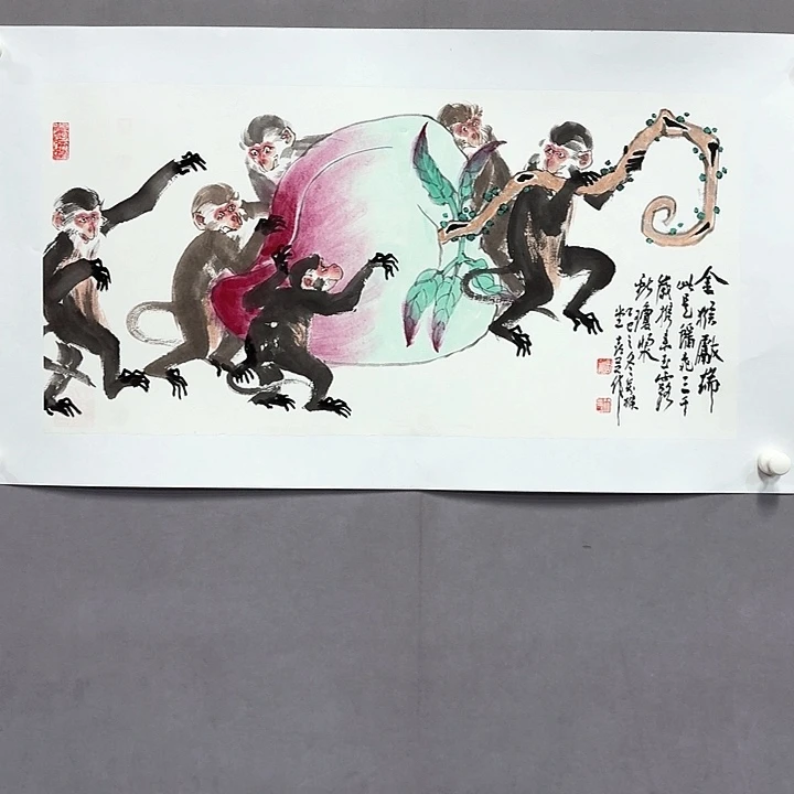 国画亲笔手绘放心去藏