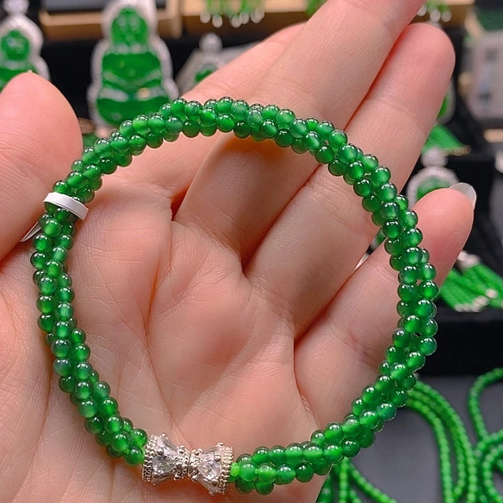 翡翠未镶嵌手链1456688