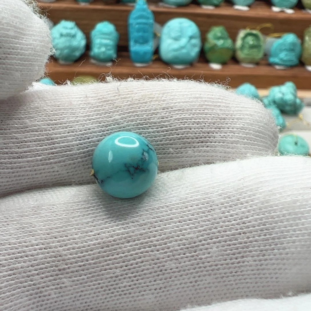 绿松石未镶嵌圆珠9.2mm