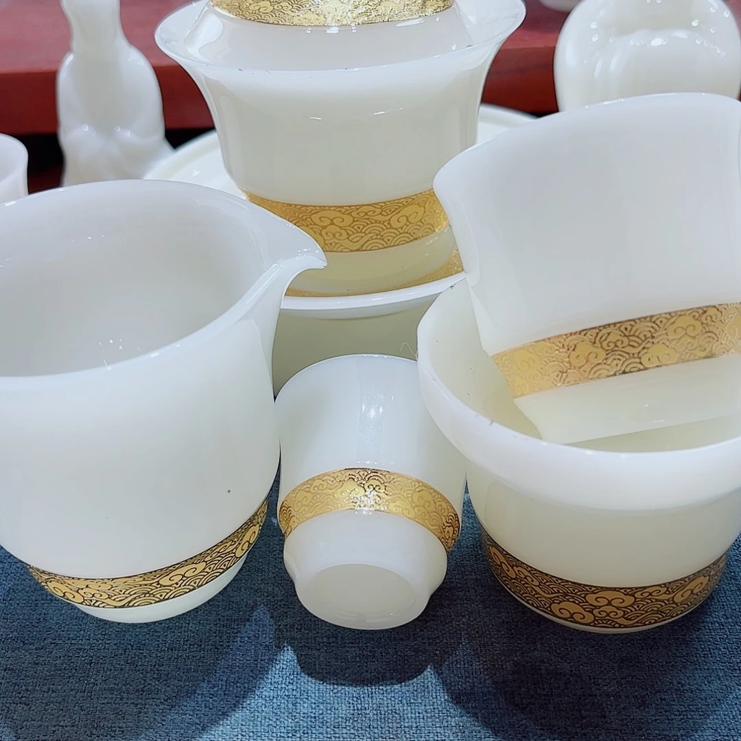 陶瓷璞玉140cc加6杯套组礼盒